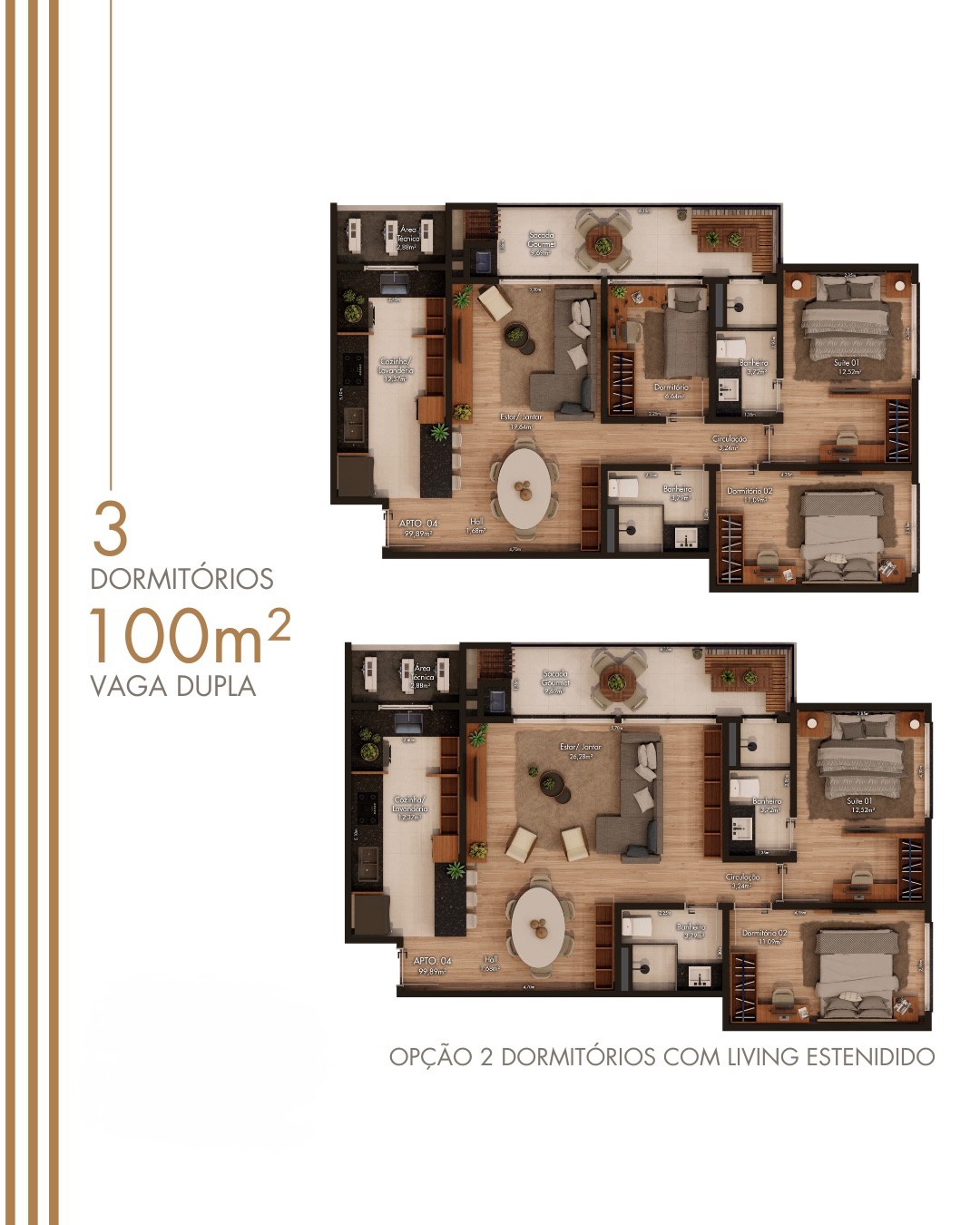 Apartamento 3 dormitórios · 100 m² — foto 10